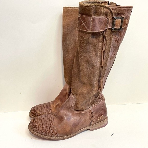 Bed Stu Shoes Bed Stu Endless Tan Bfs Leather Knee High Rising Boots Size 7 Poshmark